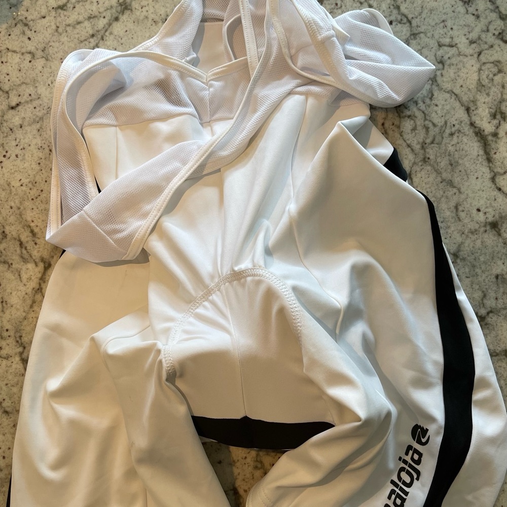 White bib cycling shorts